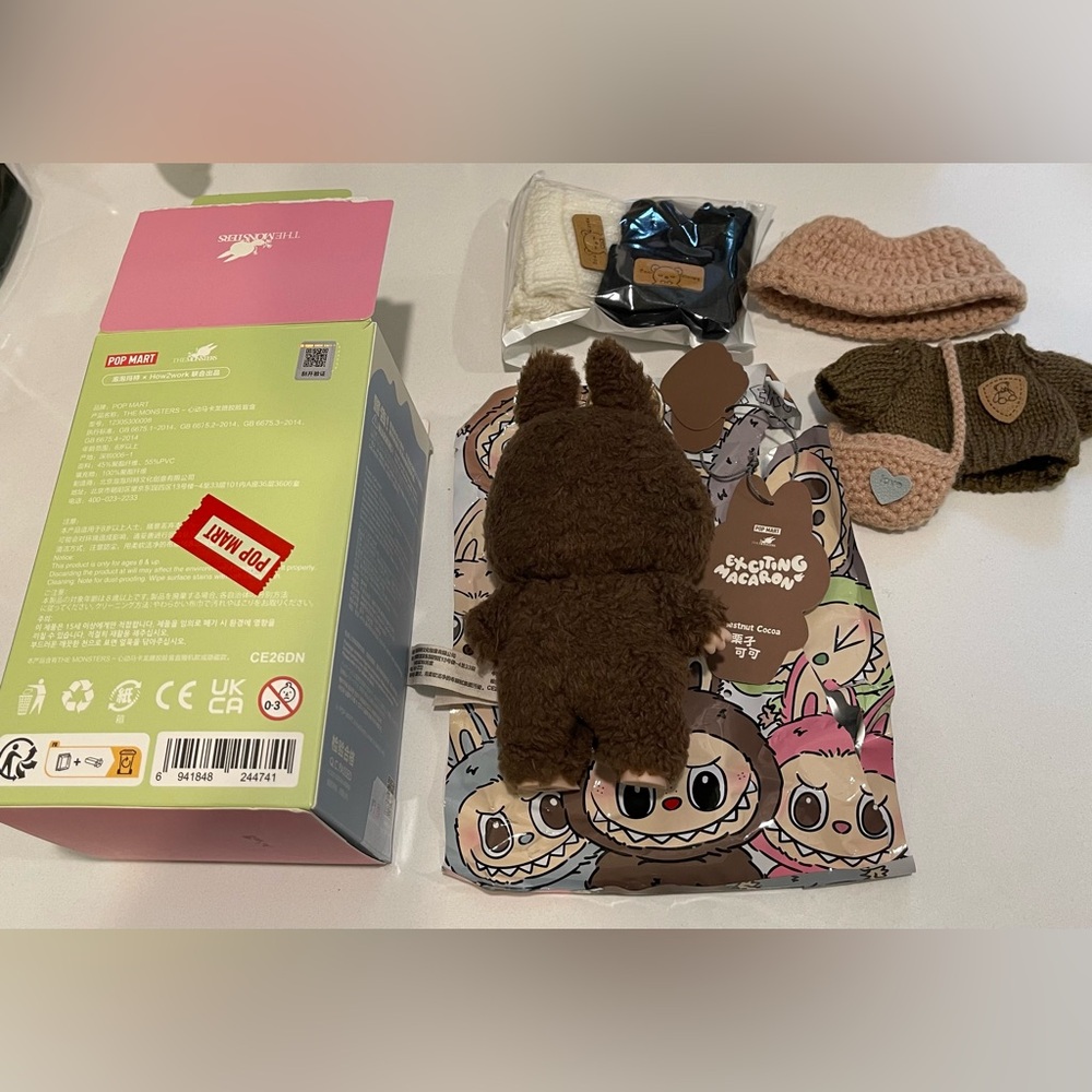 The Monsters Exciting Macaron Series Labubu Secret Chestnut Cocoa - Picture 2 of 11